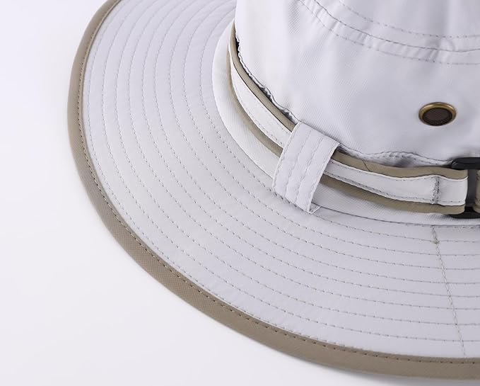 Home Prefer UPF50 Mens Sun Hat with Neck Flap Quick Dry UV Protection Cap Womens Wide Brim Fishing Hat Neck Flap Beach Garden