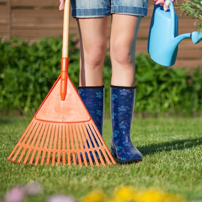 HISEA Women's Rain Boots Waterproof Mid Calf Garden Boots for Women