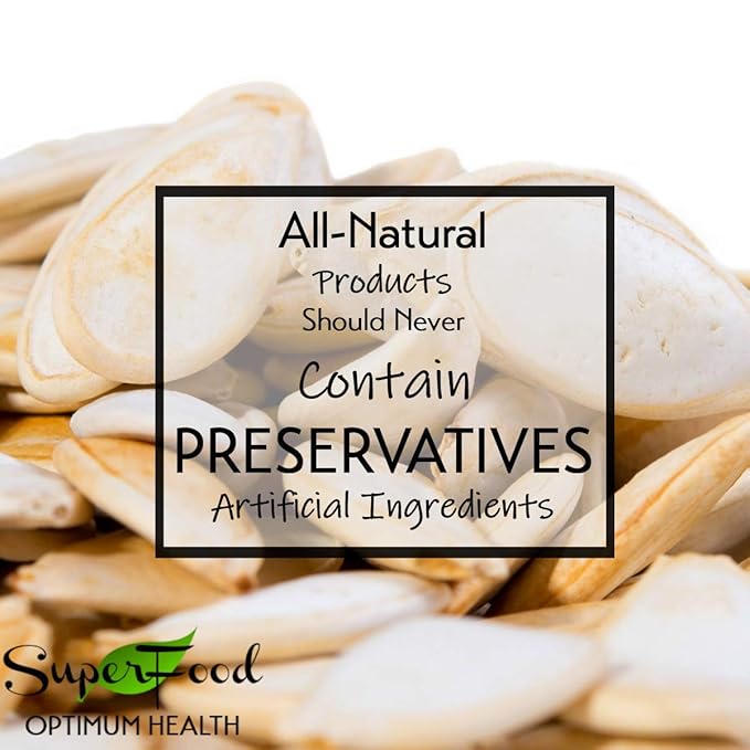 Pumpkin Seeds in-Shell (Whole) Roasted & Unsalted by Gerbs - 2 LBS Premium Grade AA Pepitas - Top 10 Food Allergen Free - Vegan & Kosher - Seed Country of Origin USA - Made in Rhode Island