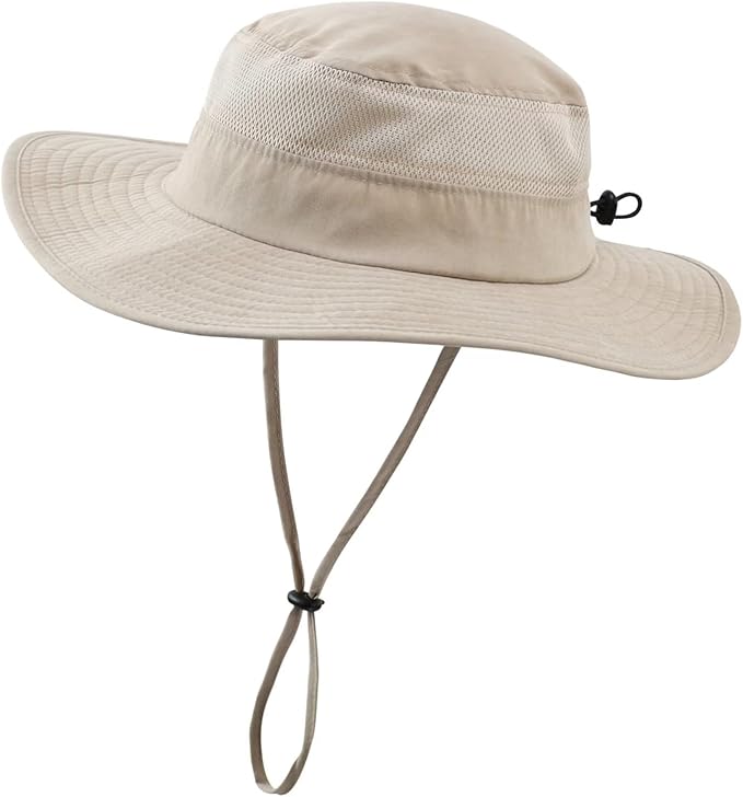 Connectyle Kids Wide Brim Sun Hat for Toddler Boys Girls Breathable Bucket Hat for Fishing Hiking UPF 50+ Protection Sun Hat