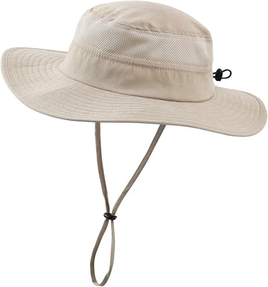 Connectyle Kids Wide Brim Sun Hat for Toddler Boys Girls Breathable Bucket Hat for Fishing Hiking UPF 50+ Protection Sun Hat