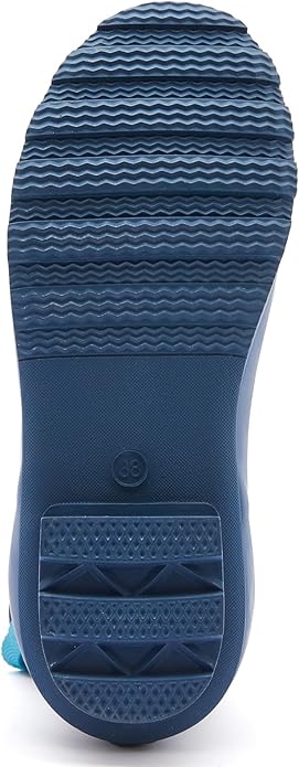 SWIFTFROG Rain Boots for Women - Waterproof Ankle Garden Shoes Anti-Slipping Floral Printed Rainboots for Ladies Stylish Light Ankle Rain Shoes, Women's Rain Footwear