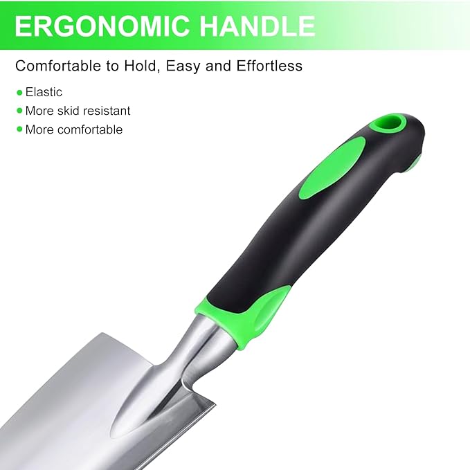 Kynup Garden Tools, Pitchforks, Garden Tools, Weeder Aluminum with Soft Rubberized Non-Slip Handle, Durable Garden Hand Tools Garden Gifts for Men Women