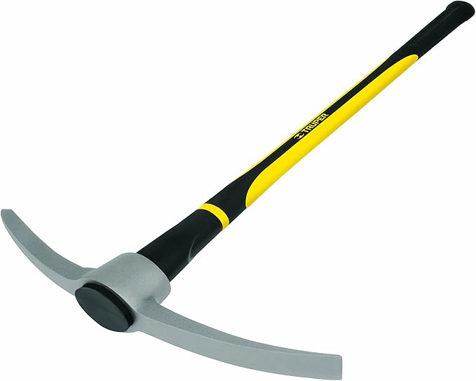 Truper 31641 Railroad Pick, Fiberglass Handle, 5-Pound, 36-Inch