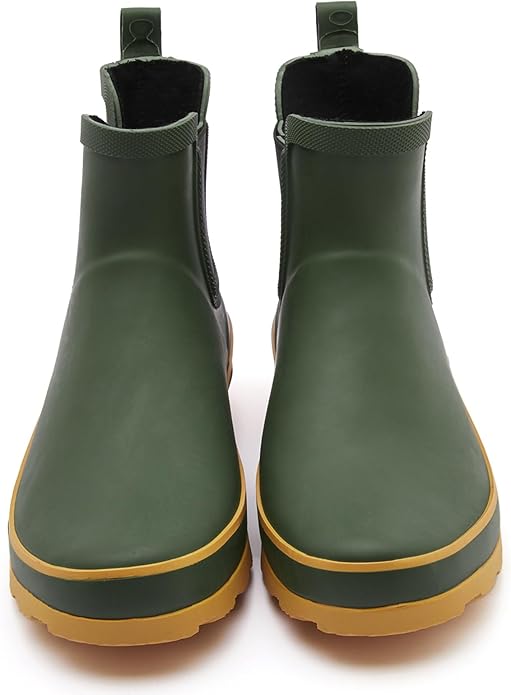 SWIFTFROG Rain Boots for Women - Waterproof Ankle Garden Shoes Anti-Slipping Floral Printed Rainboots for Ladies Stylish Light Ankle Rain Shoes, Women's Rain Footwear