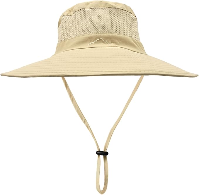 ZOORON Sun Hats for Men Women Fishing Hat with Neck Flap,UPF 50+ Sun Hat Waterproof Wide Brim Bucket Hats for Safari Hiking