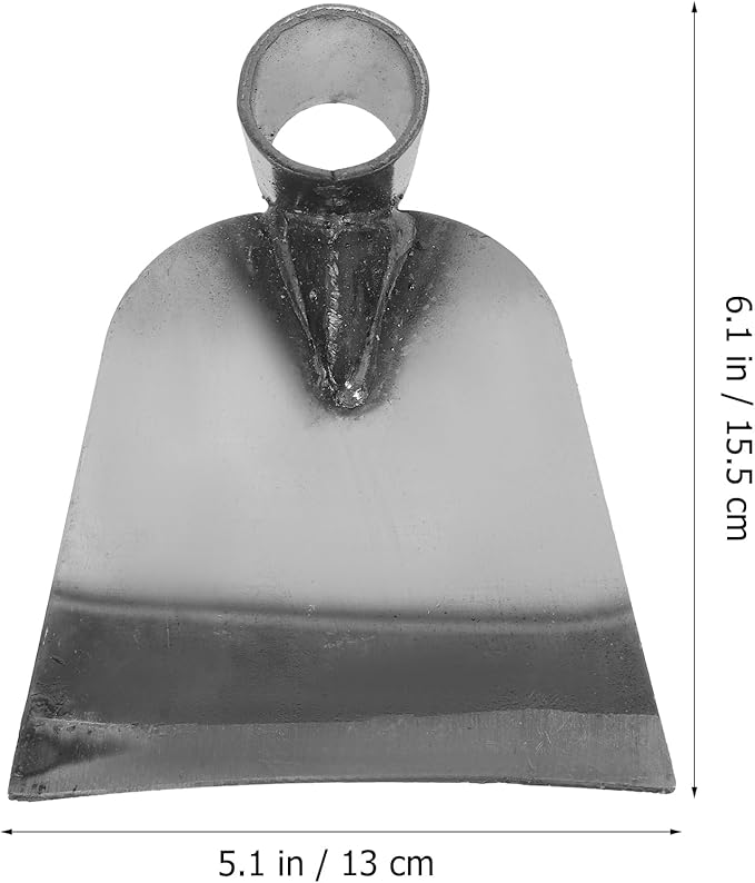 balacoo Hoe Farm Tool - Stainless Steel Gardening Hoe for Digging Weeding and Soil Loosening 6.1X5.11X2.16 Inches Ideal for Gardeners and Outdoor Enthusiasts