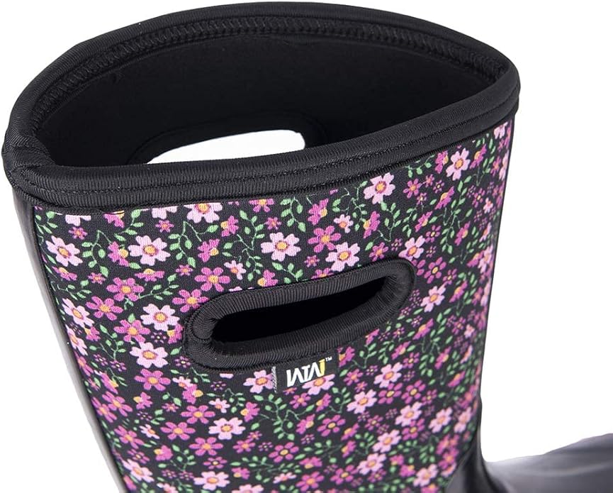 WTW Mid Calf Rain Boots for Women - Waterproof Insulated Neoprene Mud Boots Outdoor Hunting Garden Boots