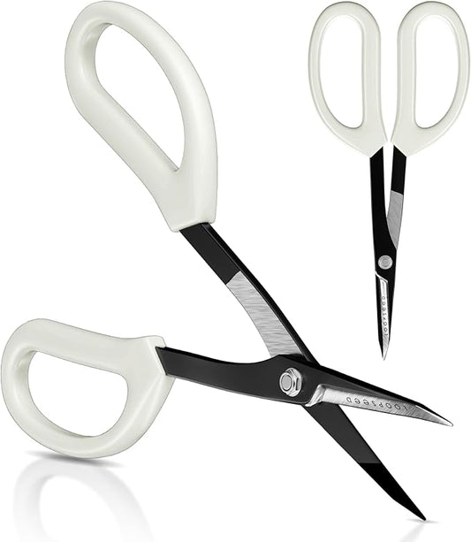 Precision Gardening Scissors Plant Trimming Pruning Shears Garden Pruners for Orchid Bonsai Hydroponic Flower Clipper Garden Snip 8 Inch Long