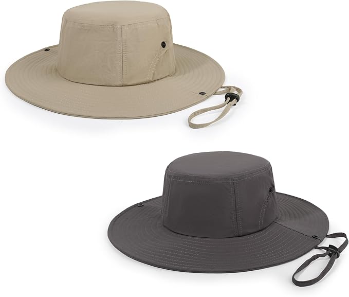Wide Brim Sun Hats Waterproof Bucket Hat UV Protection Fishing Hat Summer Packable Fisherman Hat for Men and Women