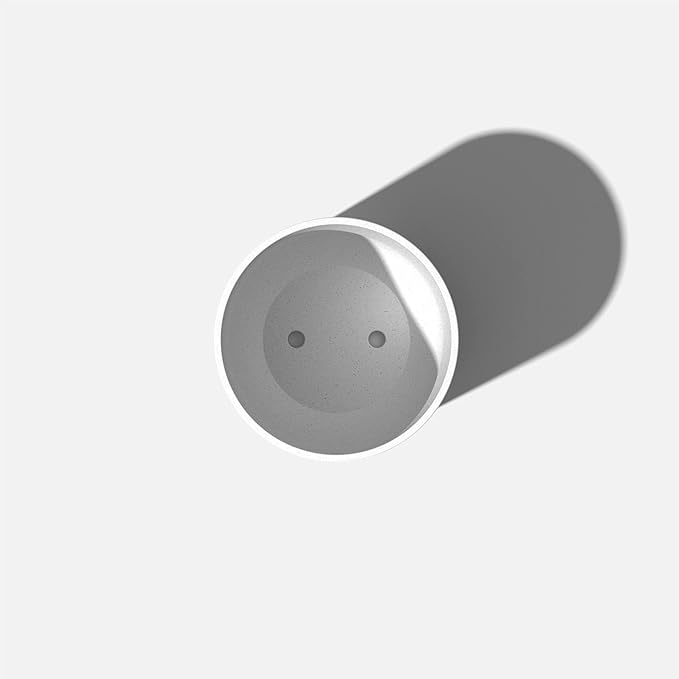 Veradek Mason Series Lima Planter - Round Planter for Indoor or Outdoor Porch/Garden | Made from Plastic-Stone Composite with Drainage Holes | Modern Décor for Succulents, Flowers, Small Plants