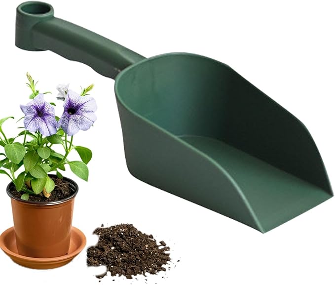 Gardening Shovel - Garden Hand Scoops | Gardening Hand Trowel | Succulent Soil Shovel | Agricultural Hanging Shovel | Soil Scoop Garden Tool for Flower Vegetables Soil Transplanting, M