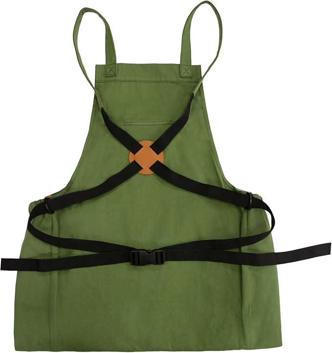 Gardening Apron with Quick Release Pockets for Women and Men, Water Resistant Picking Pouch