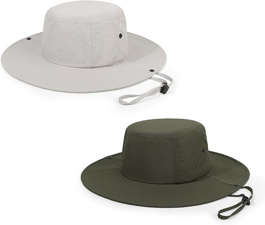 Wide Brim Sun Hats Waterproof Bucket Hat UV Protection Fishing Hat Summer Packable Fisherman Hat for Men and Women