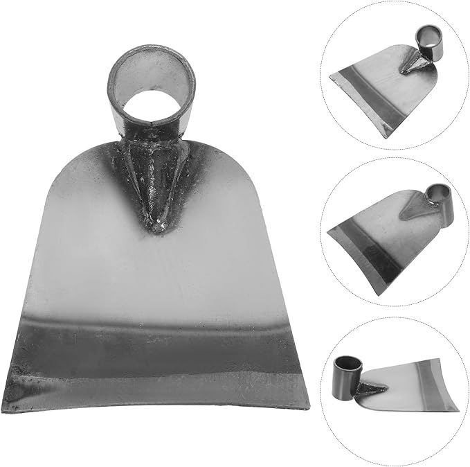 balacoo Hoe Farm Tool - Stainless Steel Gardening Hoe for Digging Weeding and Soil Loosening 6.1X5.11X2.16 Inches Ideal for Gardeners and Outdoor Enthusiasts