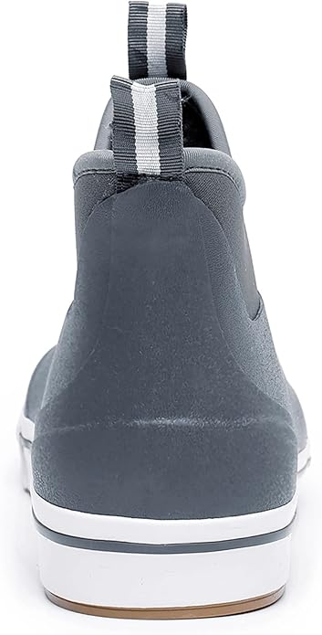 WTW Unisex Rain Boots for Men and Women Waterproof Rubber Fishing Deck Boots Neoprene Boots Slip on Ankle Garden Shoes