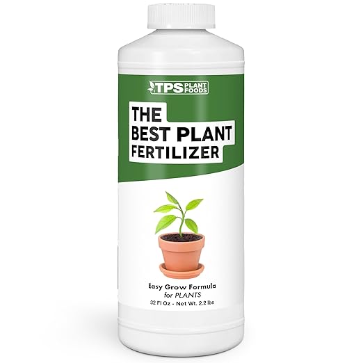 The Best Plant Fertilizer for Flowers, Veggies and Trees, Liquid Fertilizer by TPS Plant Foods, 32 oz (1 Quart)
