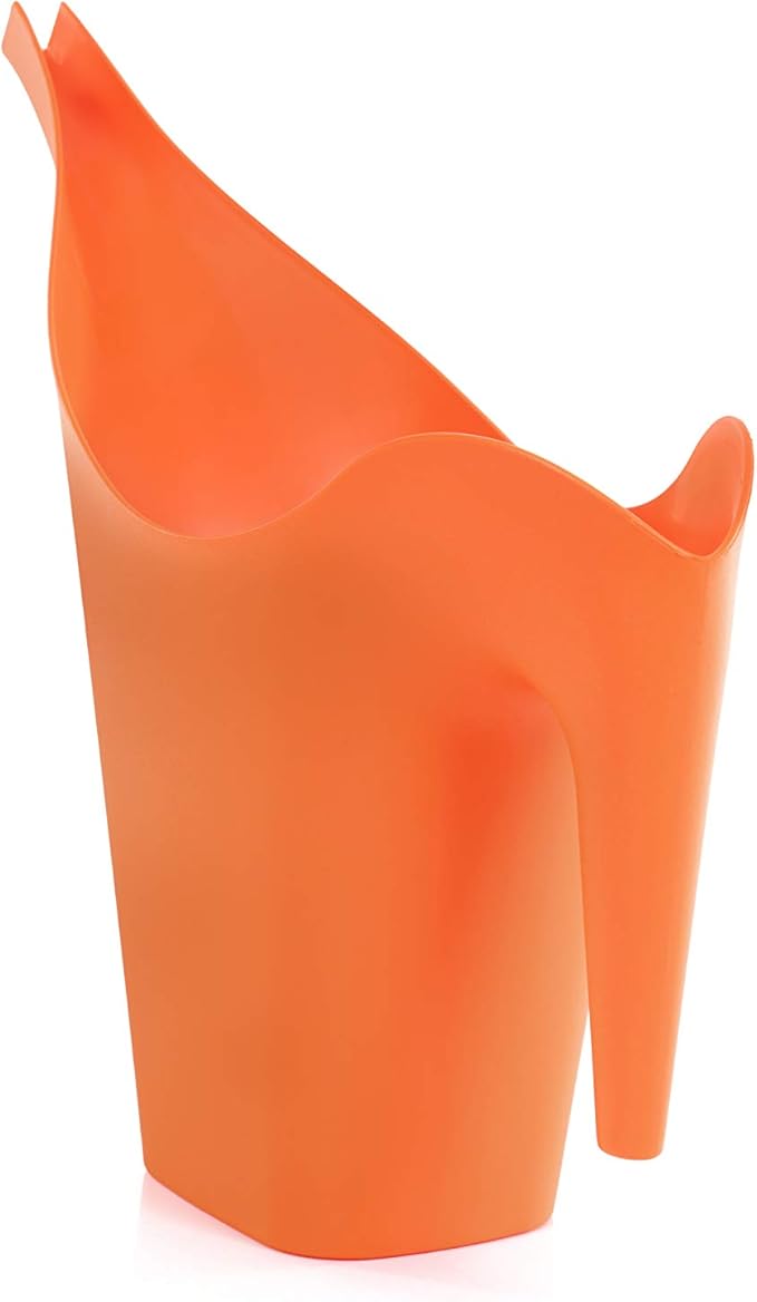 Mintra 1/2 Gallon Plant Watering Can, Indoor Outdoor Water Can for Plants, Long Spout Plastic Water Pitcher for Watering Flower Succulent, Durable and Lightweight, 2L/68 oz, 1 Pack, Orange