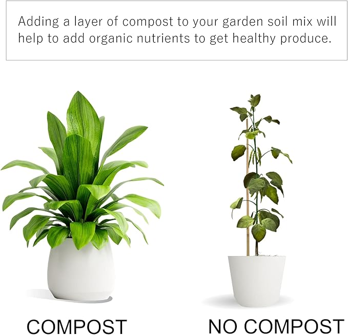 Organic Compost - Plant Based Potting Soil - Home, Garden Fertilizer - Complete Food - Boosts Plant Growth - Use for Indoor and Outdoor Farming ~25 lbs (24 Quarts)