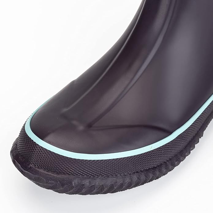 WTW Mid Calf Rain Boots for Women - Waterproof Insulated Neoprene Mud Boots Outdoor Hunting Garden Boots