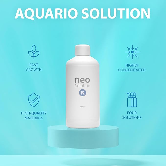 Plant Fertilizer for Aquarium Plants - Potassium-Rich Liquid Fertilizer Promotes Photosynthesis & Healthy Growth for Fish and Aquatic Plants - Neo Solution K, 300ml