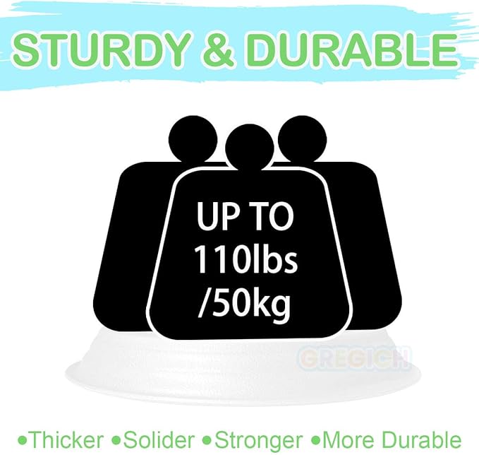 7.5 inch (5.9" at Base) Plastic Plant Saucer Pack of 6, Durable Thick Sturdy Plant Drip Trays for Indoors, Planter Saucers Flower Pot Tray Dish Plate for Outdoor