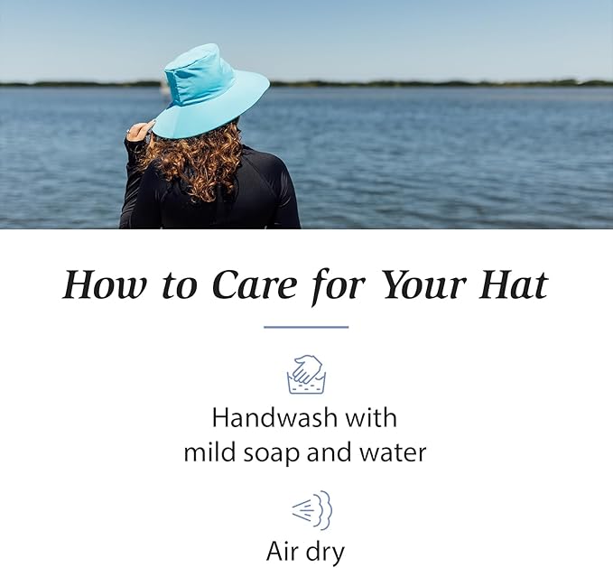 Wallaroo Hat Company – Women’s Aqua Hat – UPF 50+ Sun Protection, Packable Design Featuring Chin Strap for Medium Crown Sizes