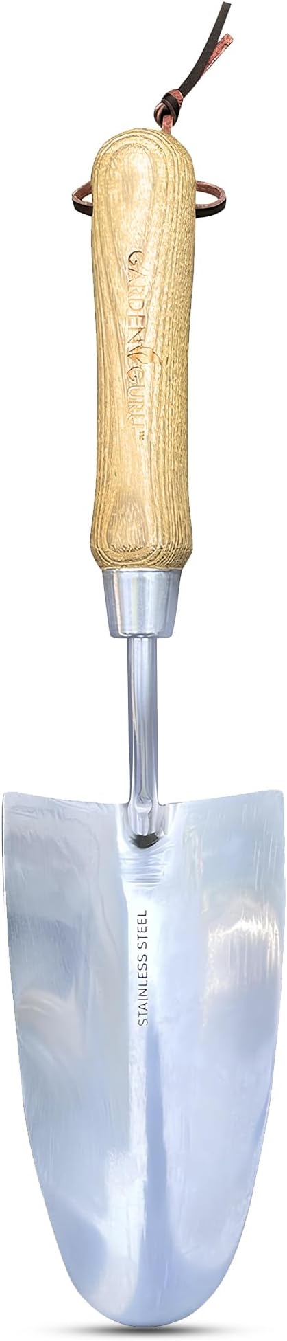Garden Guru Eco Super Strong Garden Trowel - 100% Recycled Stainless Steel - Rust Resistant - FSC Certified Ergonomic Wood Handle - Perfect Tool for Gardening Weeding Transplanting & Digging (4 Pack)