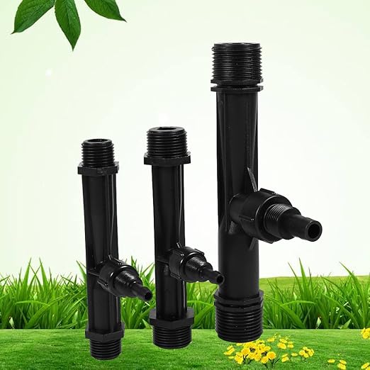 2Pcs 1 Inch Irrigation Venturi, Irrigation Fertilizer Water Tube, Venturi Fertilizer Mixer Injectors, POM Plastic Agriculture Irrigation Device Tool