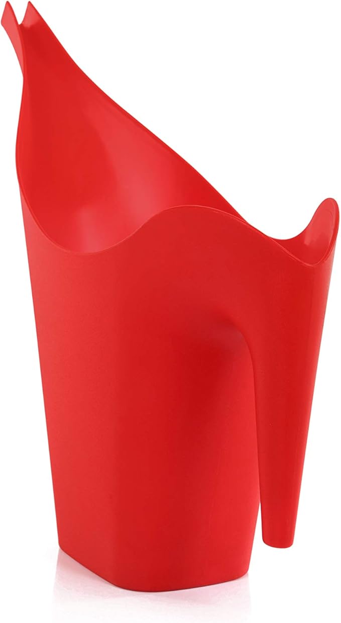 Mintra 1/2 Gallon Plant Watering Can, Indoor Outdoor Water Can for Plants, Long Spout Plastic Water Pitcher for Watering Flower Succulent, Durable and Lightweight, 2L/68 oz, 1 Pack, Red