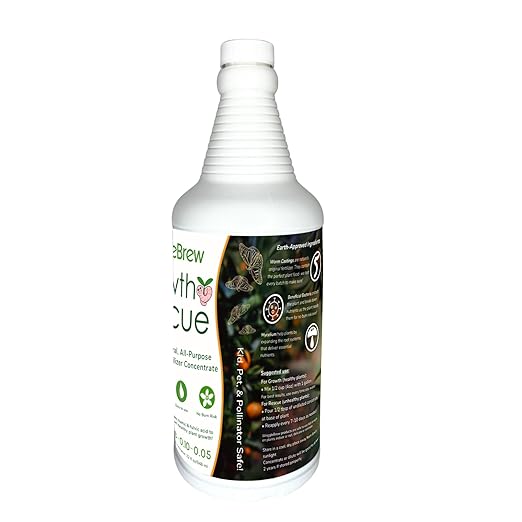 Organic Liquid Fertilizer Concentrate from Worm Castings. Non-toxic, All-Purpose, Plant Food for Gardens, Vegetables, Fruits, Houseplants, Seed Starters, and Ornamentals. (32 Fluid Ounces)