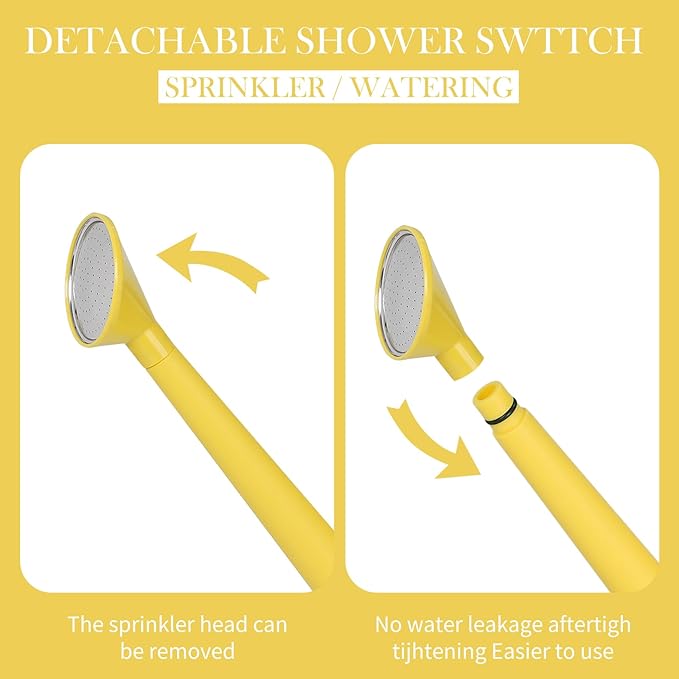 2 Gallon Watering Can for Indoor Plants, Garden Watering Cans for Outdoor Plant House Flower, Modern Plant Watering Can Large Long Spout with Sprinkler Head