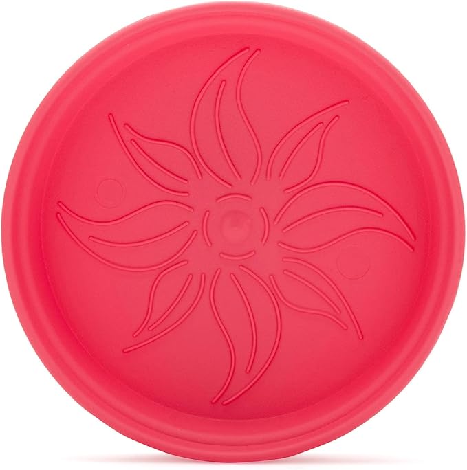 Mintra Home Garden Pots 4pk - Flowers, Herbs, Plants, Indoor, Outdoor, Colorful, Wholesale, Bulk (Coral, 15cm Diameter (5.9in))