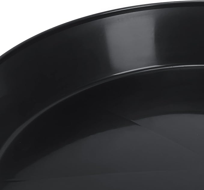 Saucers 10 Inch (8.3 Inch Base) Case of 100 Plant Saucers - Black Colored Polypropylene Made in USA
