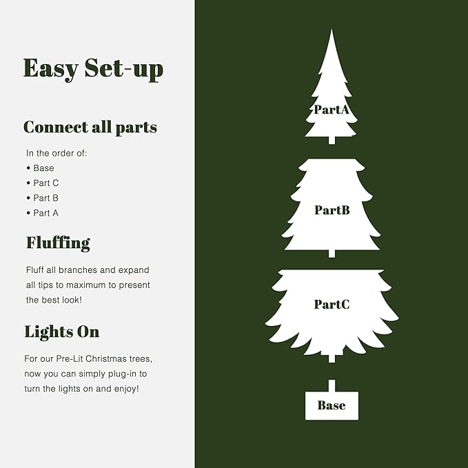 LuxenHome 6FT Flocked Christmas Tree, Slim Pencil Christmas Tree Pre-lit with 150 Warm White LED Globe Lights, Lighted Artificial Christmas Trees with Stand for Indoor, Outdoor Holiday Decorations