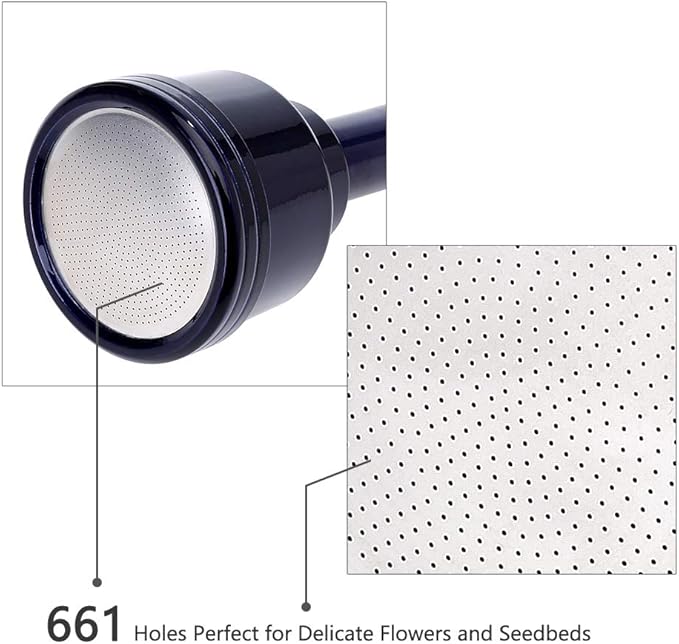 GREEN MOUNT Watering Wand, 24 Inches Sprayer Wand with Superior Stainless Head, Perfect for Hanging Baskets, Plants, Flowers, Shrubs, Garden and Lawn, Purple