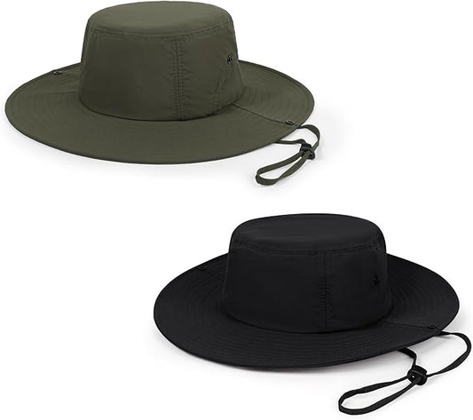 Wide Brim Sun Hats Waterproof Bucket Hat UV Protection Fishing Hat Summer Packable Fisherman Hat for Men and Women