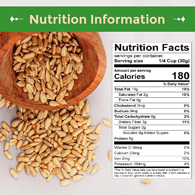 Sincerely Nuts Sunflower Seed Kernels Raw (No Shell) (3lb bag) | Delicious Antioxidant Rich Snack | Source of Protein, Fiber, Essential Vitamins & Minerals | Vegan and Gluten Free