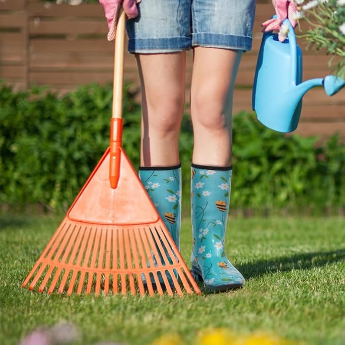 HISEA Women's Rain Boots Waterproof Mid Calf Garden Boots for Women