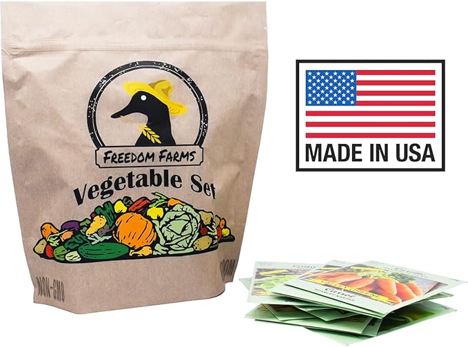 Set of 43 Assorted Vegetable & Herb Seed Packets - Over 10,000 Seeds! - Includes Mylar Storage Bag - Deluxe Garden Heirloom Seeds - 100% Non-GMO