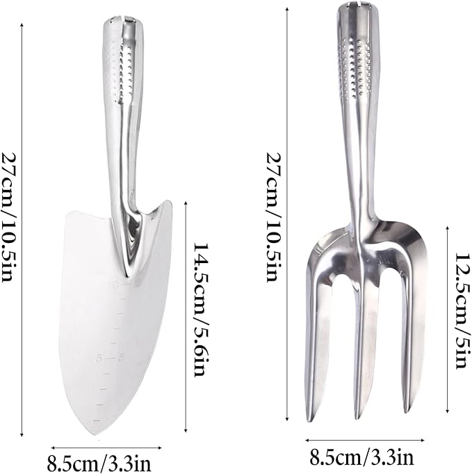 Trowel Garden Tool,2pcs Garden Shovel Hand Shovel for Gardening Garden Trowel Stainless Steel