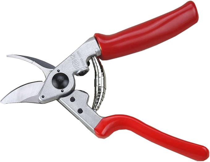 Felco F-12 Pruning Shears – 7.9" Garden Clippers with Anvil & Bypass Blades | Hand Pruners for Gardening | Garden Tool Cutter with Forged Aluminum Handle, Alloy Steel Blade, Medium Hand Fit