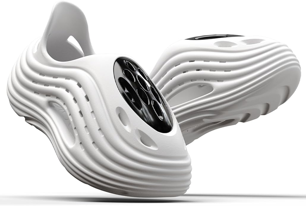 Unisex Breathable Wave Clogs - Lightweight Garden Shoes with Ventilation Holes, Non-Slip Indoor Outdoor Clogs for Men and Women