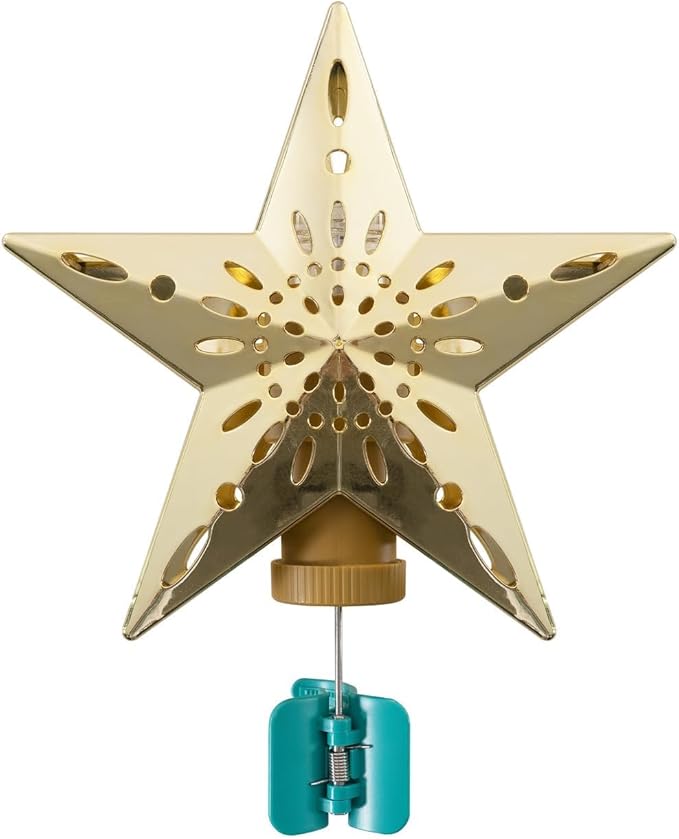 Evangeline 4.5ft Rotating Christmas Tree with Star Projector, 444 Branch Tips, 150 Warm Lights and Rotating Base, 33" Wide Realistic Traditional Christmas Tree with Lights by Naomi Home