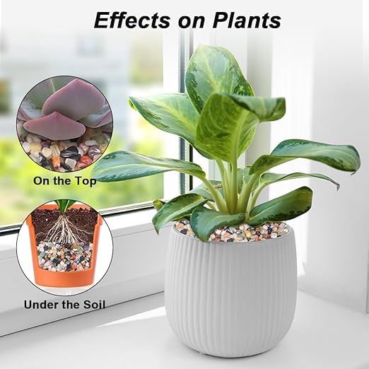 Vase Filler,Landscaping Pebbles, River Rocks Decorative Ornamental Pebbles, DIY Smoothed Rocks for Potted Plant Resin Art Vase Fillers Aquarium Gravel Rocks (Mixed Color, 1 Pound)