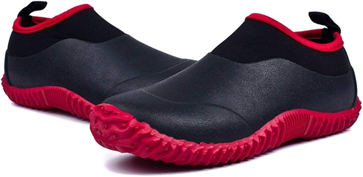 SYLPHID Men's Garden Shoes Women's Rain Shoe Waterproof Neoprene Camp Booties for Camping, Lawn Care, Gardening and Yard Work