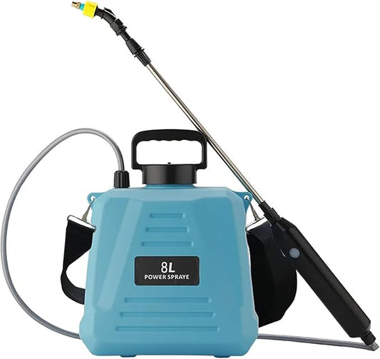2 Gallon Electric Garden Sprayer, Electric Sprayer with USB Rechargeable Handle, 3 Mist Nozzles, Retractable Wand, Water Pump Sprayers (Sky Blue 2-Gallon)