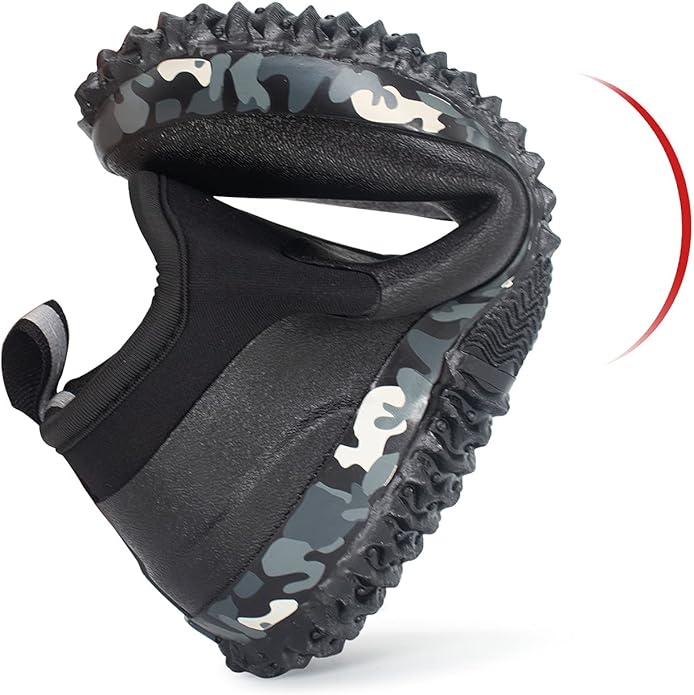 Unisex Waterproof Garden Shoes Ankle Rain Boots Mud Muck Rubber Slip-On Footwear with Comfort Insole for Women Men