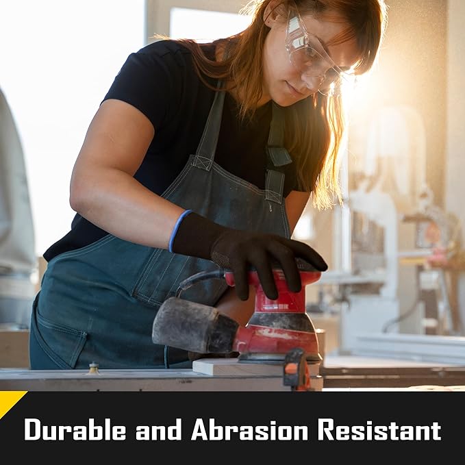 COOLJOB 12/60 Pairs Cotton Work Gloves with Non-Slip Grip Dots, Breathable Lightweight Gloves for Construction Gardening