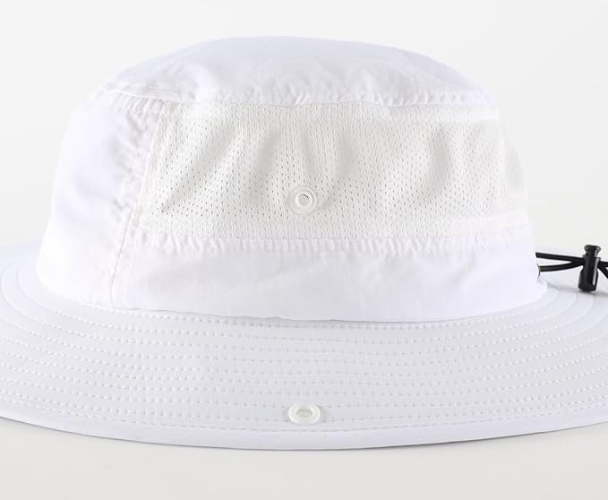 Home Prefer UPF50+ Mens Sun Hat Wide Brim Womens UV Protection Beach Bucket Hat for Fishing Hiking Snap Up Cowboy Hat